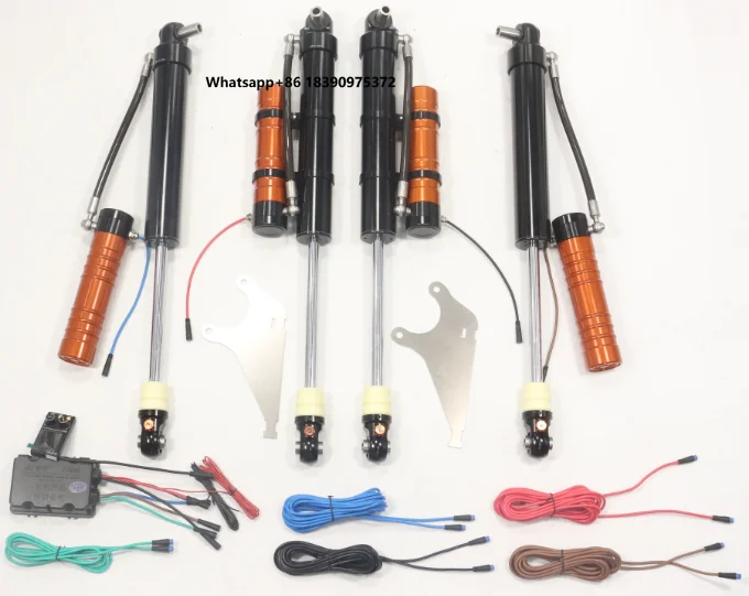 New 0-2.5 INCH Compression Rebound Adjustable Gas Suspension Lift Kit Shock Absorber Electronic Set 12 Months
