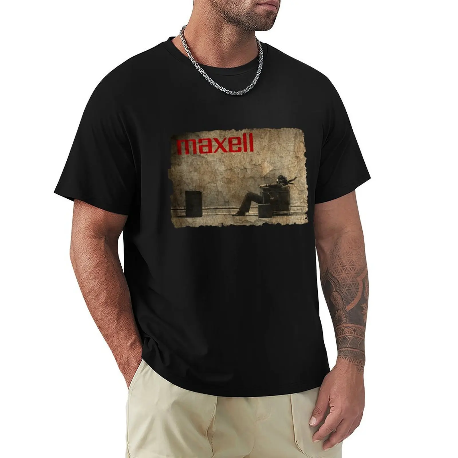 

Vintágé áésthétic Máxéll Vintágé árt T-Shirt custom shirt graphics vintage clothes slim fit t shirts for men