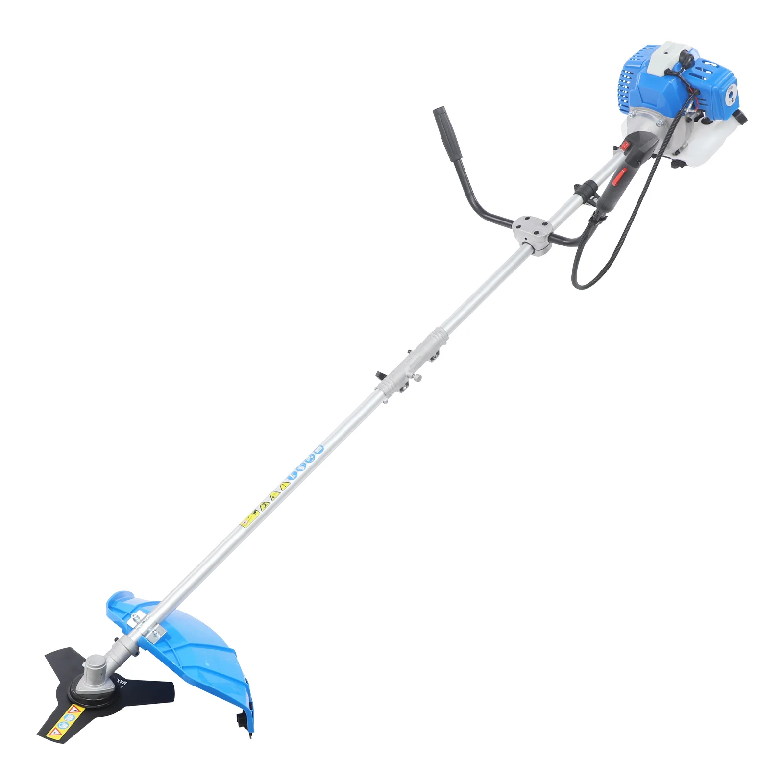 Weed Wacker, 0.75kW/ 7500r/min Gas Powered Weed Wacker, Weed Trimmer with Handle & Shoulder Strap for Yards, Gardens