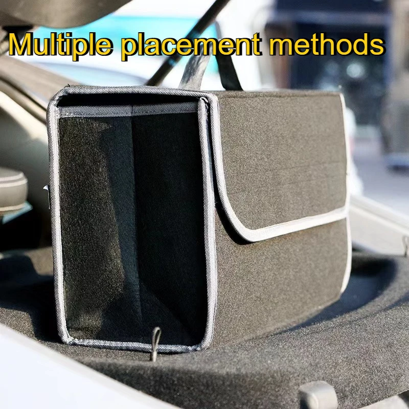 

Car Trunk Organizer Bag Anti Slip Compartment Boot Storage Organizer Felt Cloth Car Storage Bag Organizer for Car