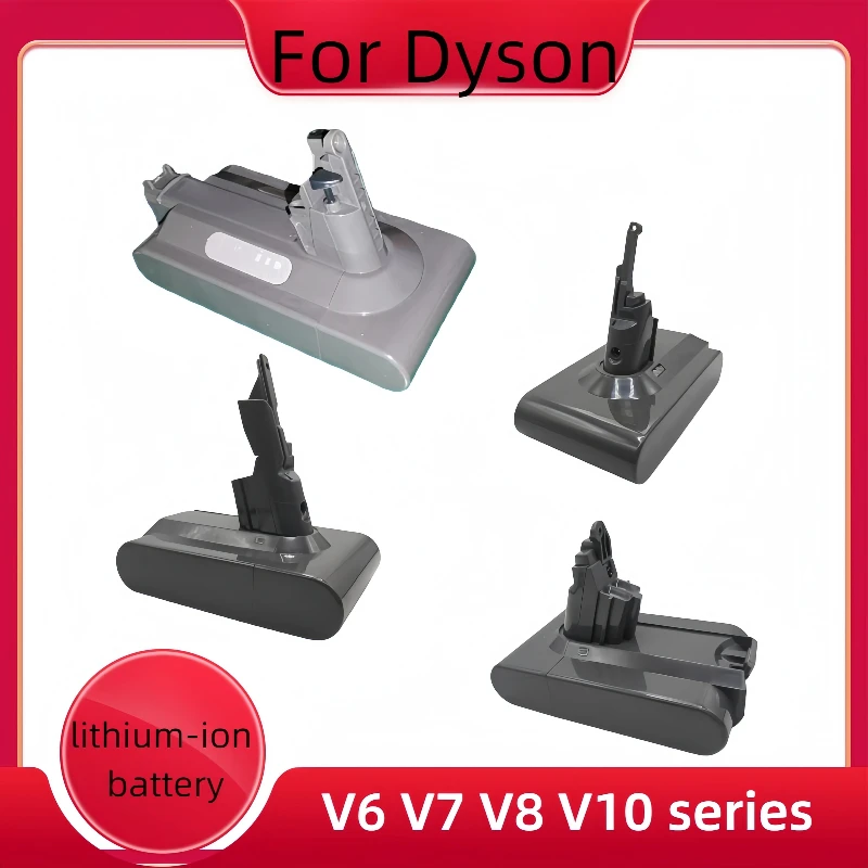 

100% original and suitable for Dyson V6 new battery, suitable for Dyson SV10 series 9800mAh lithium-ion rechargeable battery