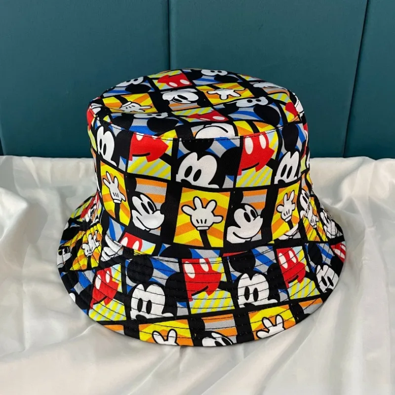 Disney Mickey Mouse Bucket Hat Anime Men Women Hip Hop Sun Visors Cap Cartoon Travel Hats Cute Fashion Bob Sunbonnet Casual Caps