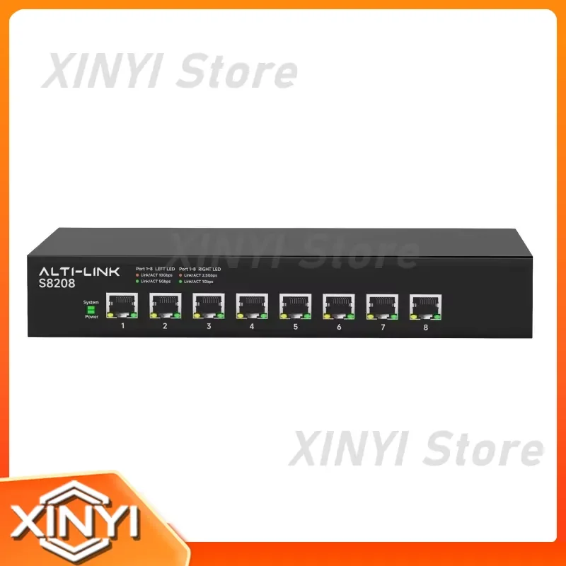 8 Port 10Gbps Ethernet Network Switch 160Gbps Capacity High Cost Effective Powerful Chipset IGMP Snooping Function