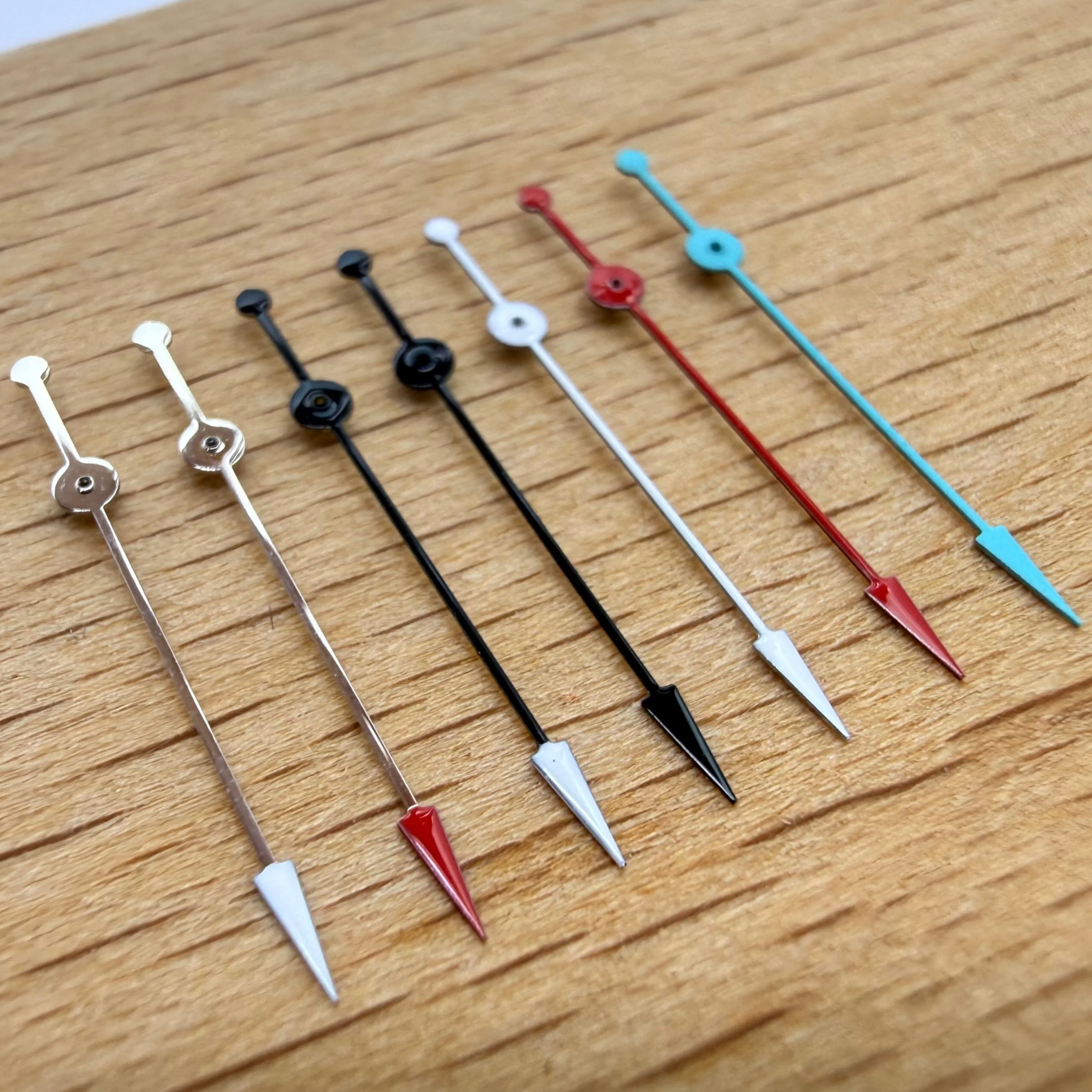 13mm Multicolor Arrow Tip Watch Second Hand for VH31 Sweep Second Quartz Movement Replacement Repair Parts