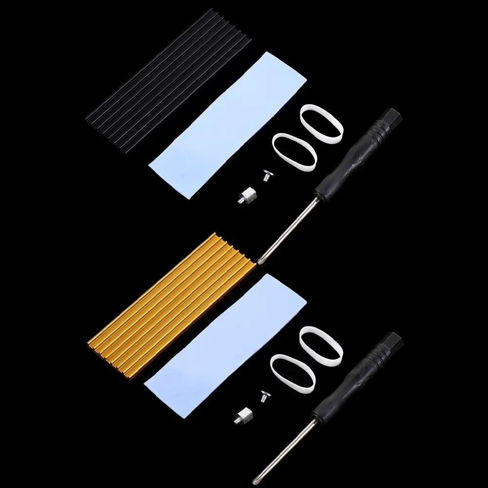 

Кулер Радиатор Теплопроводящая кремниевая пластина M.2 Радиаторы NGFF NVME SSD Радиатор с винтами 2280 SSD Охлаждающий жилет для ПК