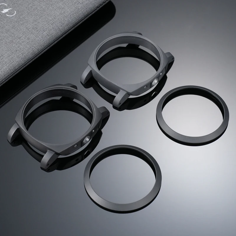 علبة وإطار من السيراميك باللون الأسود غير اللامع لساعة Panerai LUMINOR 1950 PAMO0441 الأوتوماتيكية وإكسسوارات ساعات رجالية