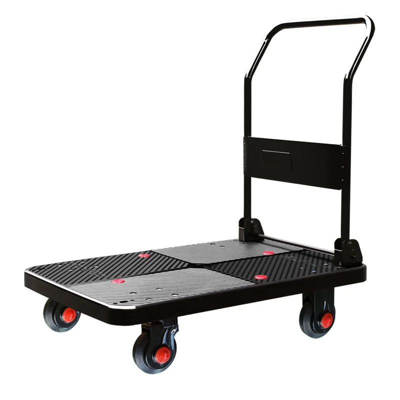 

Uni-Silent 300kg Heavy Duty Warehouse Foldable Platform Hand Trolley PLA300N-DX-BK