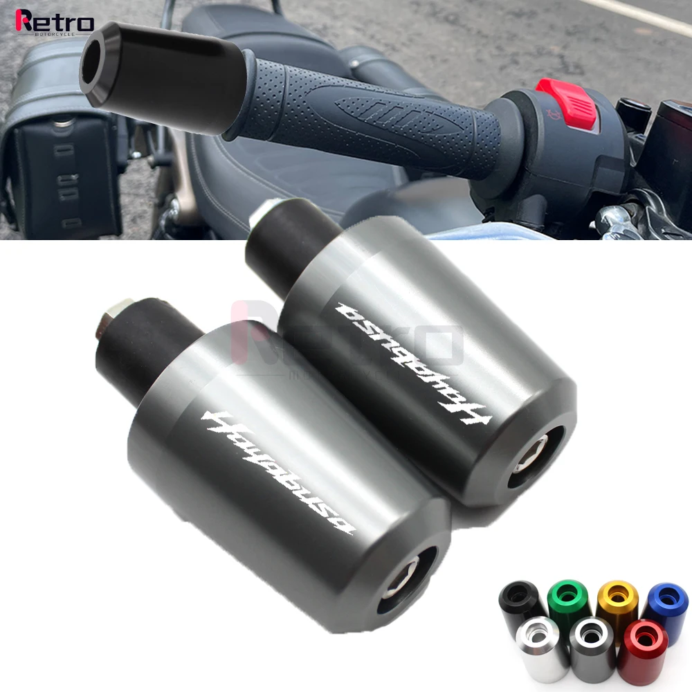 For SUZUKI HAYABUSA GSXR1300 GSXR1300R Motorcycle Accessories Universal 7/8''22MM Handlebar Grips Handle Bar Grip End Cap Plug