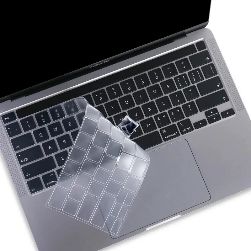 

Чехол для клавиатуры из ТПУ с защитой от пыли для macbook Air 15 2023 pro 14 air 13 m1 M2 2020 A2681A2337Touch bar