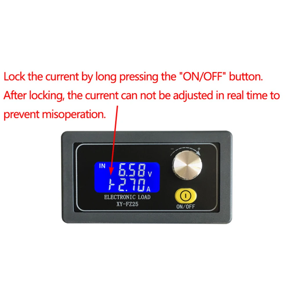 XY-FZ35 DC 5–30 V elektronischer Lasttester, 5 A, 35 W, Konstantstrom, Batterietester, Entladekapazitätsmesser, DC 1,5–25 V – Detail 6