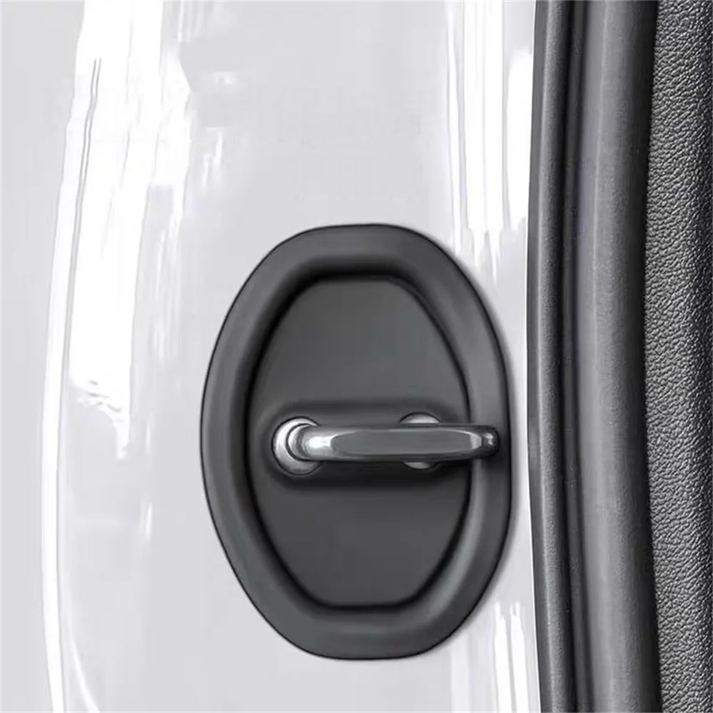 4PCS Door Damper Rubber Sleeve Protective Pad Lock Shock Absorption Auto Buffer Anti-collision Paste Car Accessories