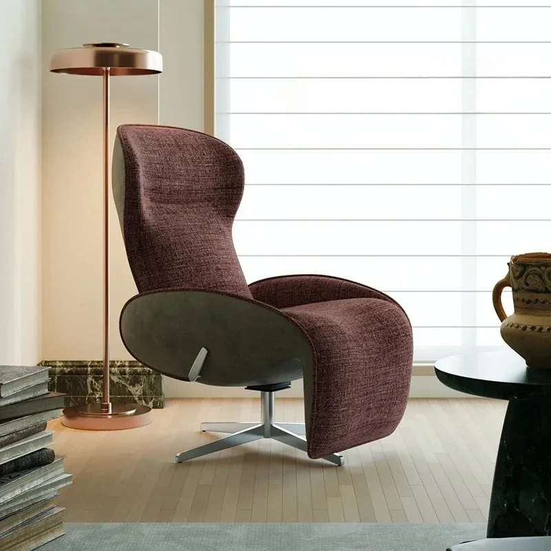Zero gravity light luxury recliner balcony household lazy 360 ° rotating single sofa chair