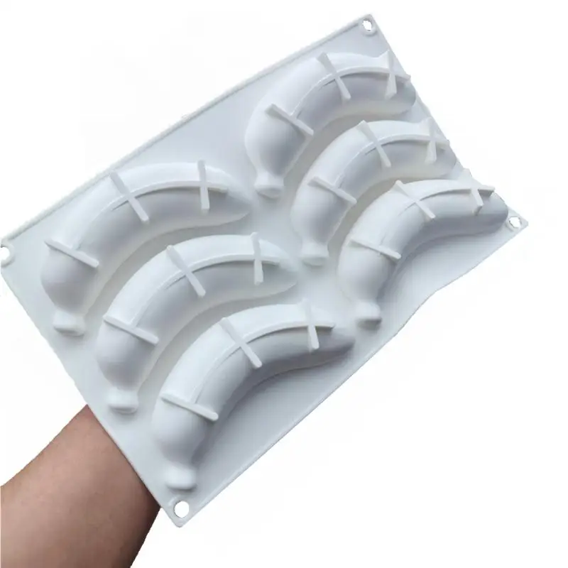 .Hot Sale-Fruit Banana Silicone Mousse Cake Mold Cake Decoration Chocolate Mold Reusable Making Moulds Dessert Tool