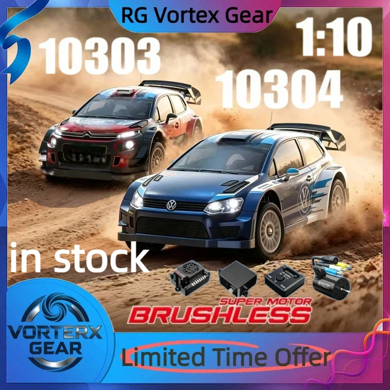 【in stock】MJX 10304 10303 1/10 Rc Drift Pull Car Flat Run Brushless Simulation Rc Model High Speed Off Road Remote Vehicle