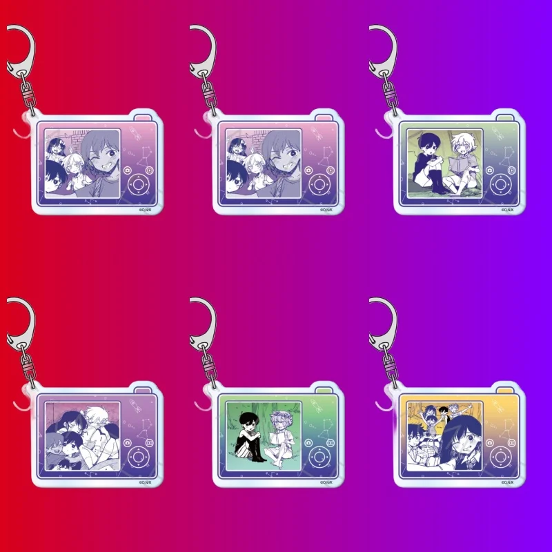 OMORI ANIME 6CM OMORI SUNNY Acrylic figure keychain Bag Charms Backpack Pendant Friends Gifts Car Pendant