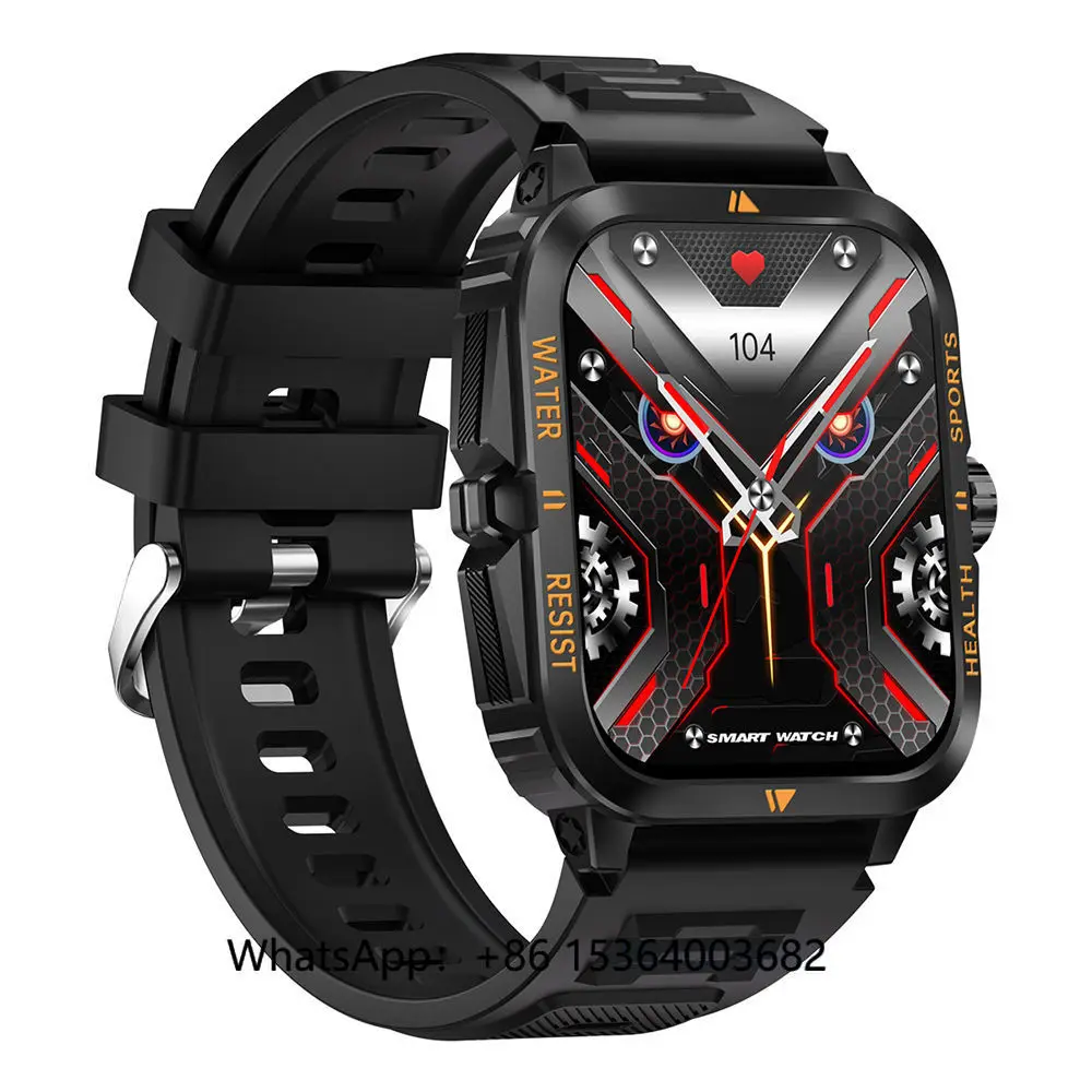 

TJXL-30 Meter Water Proof Smart Watch Connected Relojes Rugged Smartwatch for Men Man's Mens High Quality Reloj Deportivo 2024 H