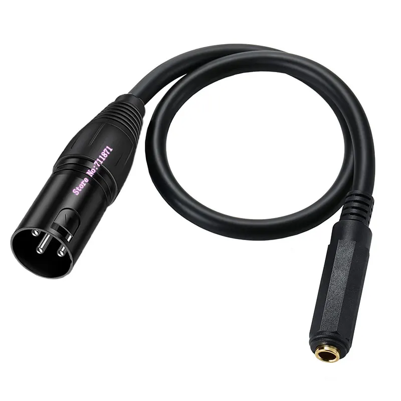 6.35 Female 3Pin XLR Male Female Audio Adapter Cable Line CANNON male 6.35 Female XLR Female 6.35mm Female Audio Cord Wire Cable