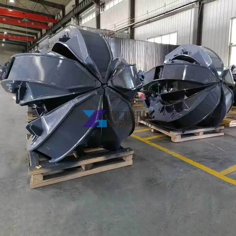 Factory Customization Orange Peel Grapple Hand-wearing Hydraulic Scrap Grab Steel Grab for Excavator
