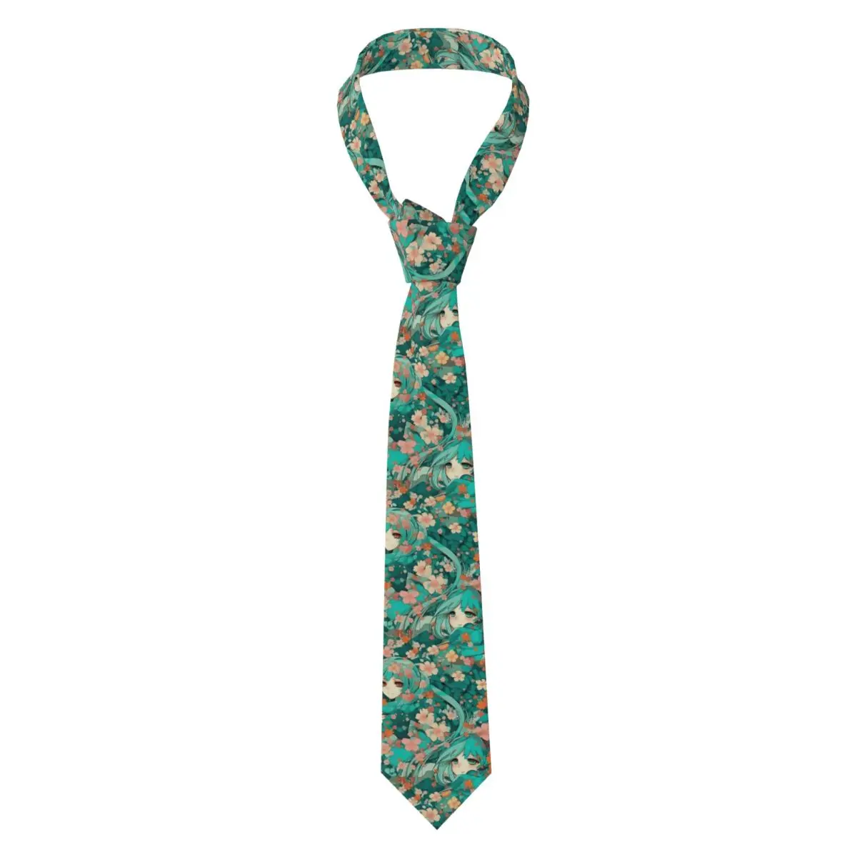 

Customized H-Hatsuned M-Mikus Neckties Mens Silk Lovely Neck Ties for Office