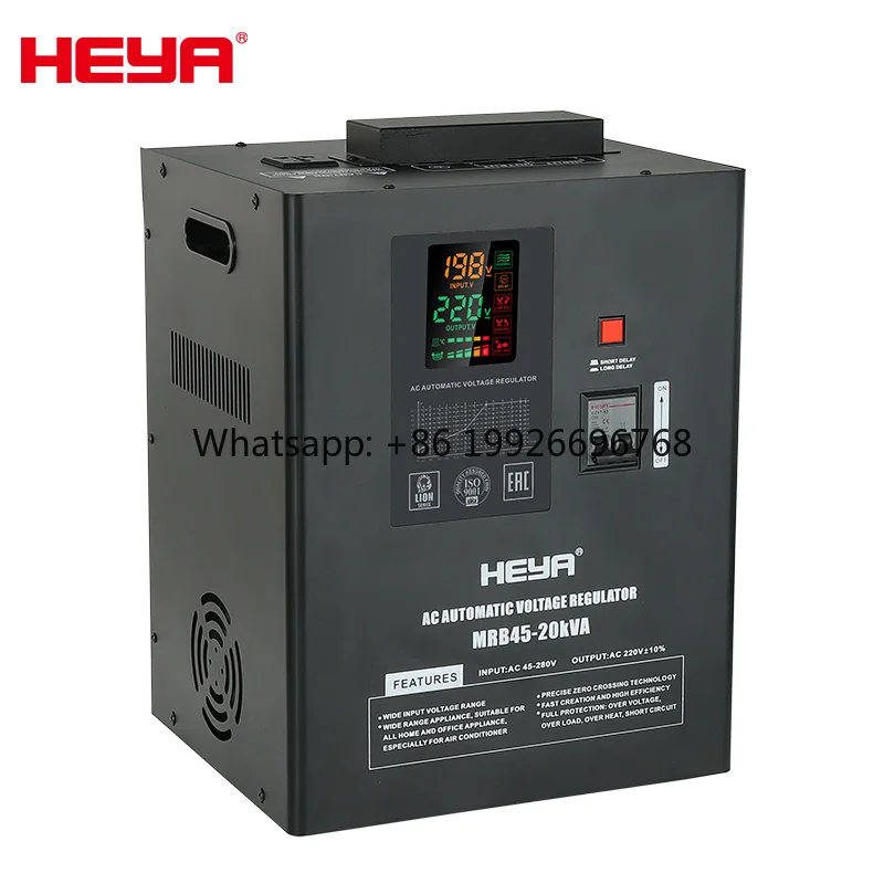 

HEYA 20KVA AVR 45-280V Ultra Low Voltage Input Range Power 220V Automatic Voltage Regulators Stabilizers AVS Estabilizador