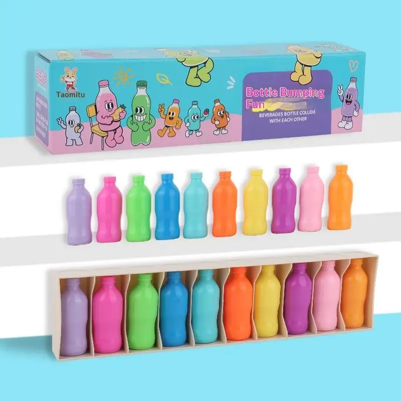 1Set Guess The Bottle Game Puzzle Colorful Classification Toy For Kids Memory Training Game Parent Child Interaction Board Game