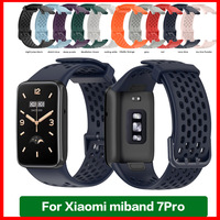 Strap For Xiaomi Mi Band 7 Pro Silicone Replacement Wrist Strap For MiBand 7pro Sports Breathable Bracelet Wristband Accessories