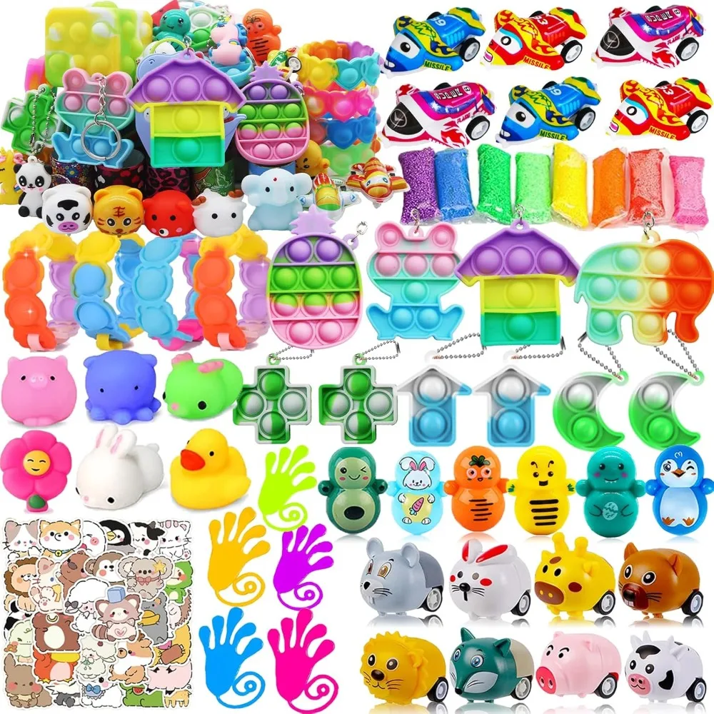 

116 PCS Premium Party Favors for Kids 4-12,Fidget Toys Bulk,Treasure Box Toys for Classroom Prizes,Pinata Filler,Goodie Bag