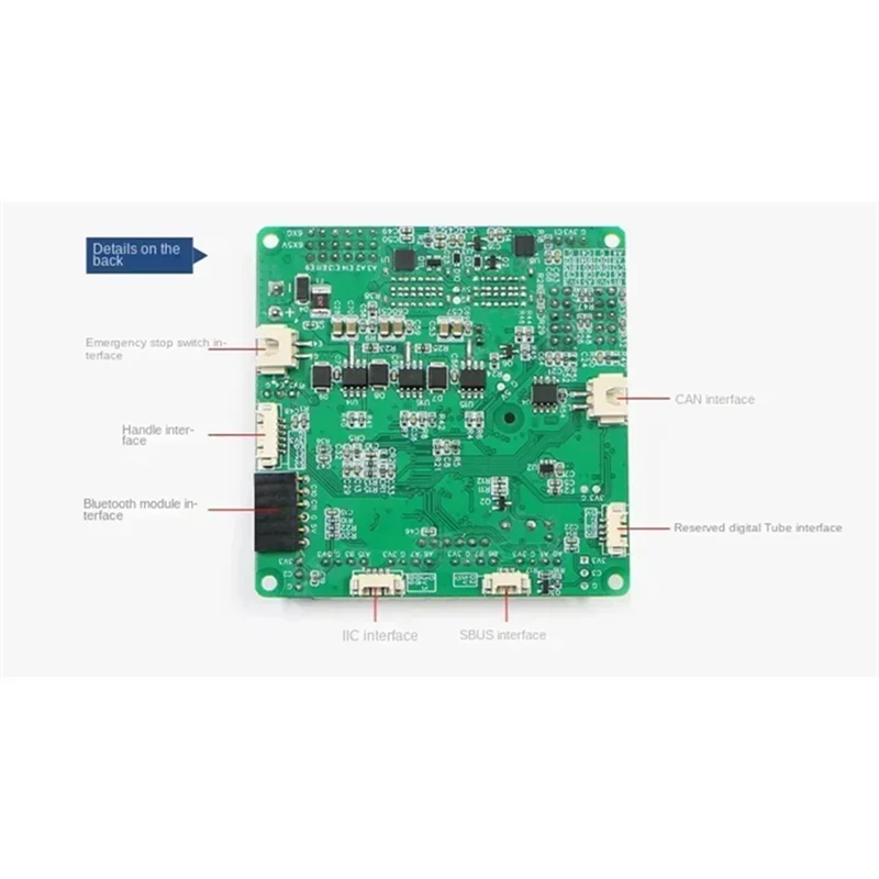 Heißer Verkauf C50C Brushed Motor Version, Roboter Control Board, Drive Control Integration, ROS Unmanned Trolley Chassis Allrad Sport