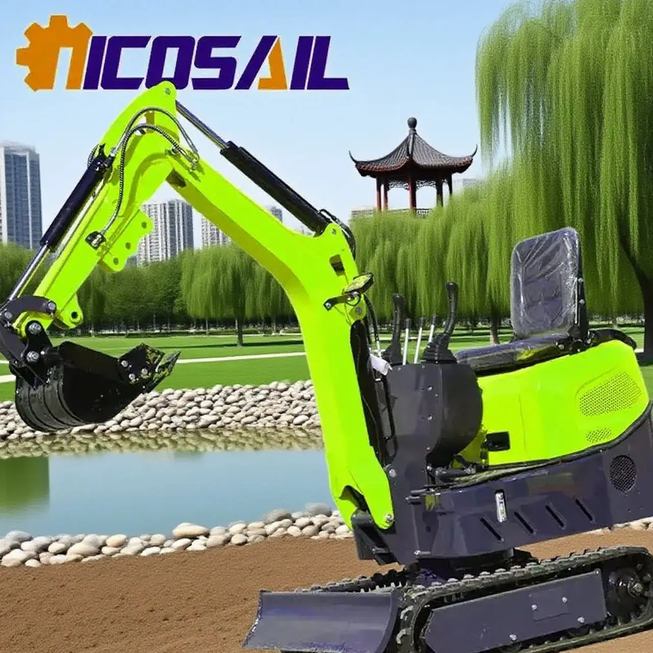 

The latest mini diesel tracked excavator Kubota engine works stably and is selling well worldwide