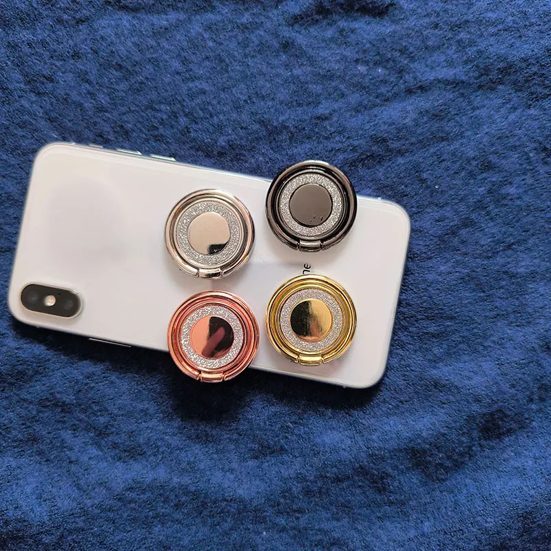 

Креативный блестящий металлический держатель для мобильного телефона, чехол, аксессуары для поддержки, кронштейн, подставка для кольца на палец, складная поддержка Caqa