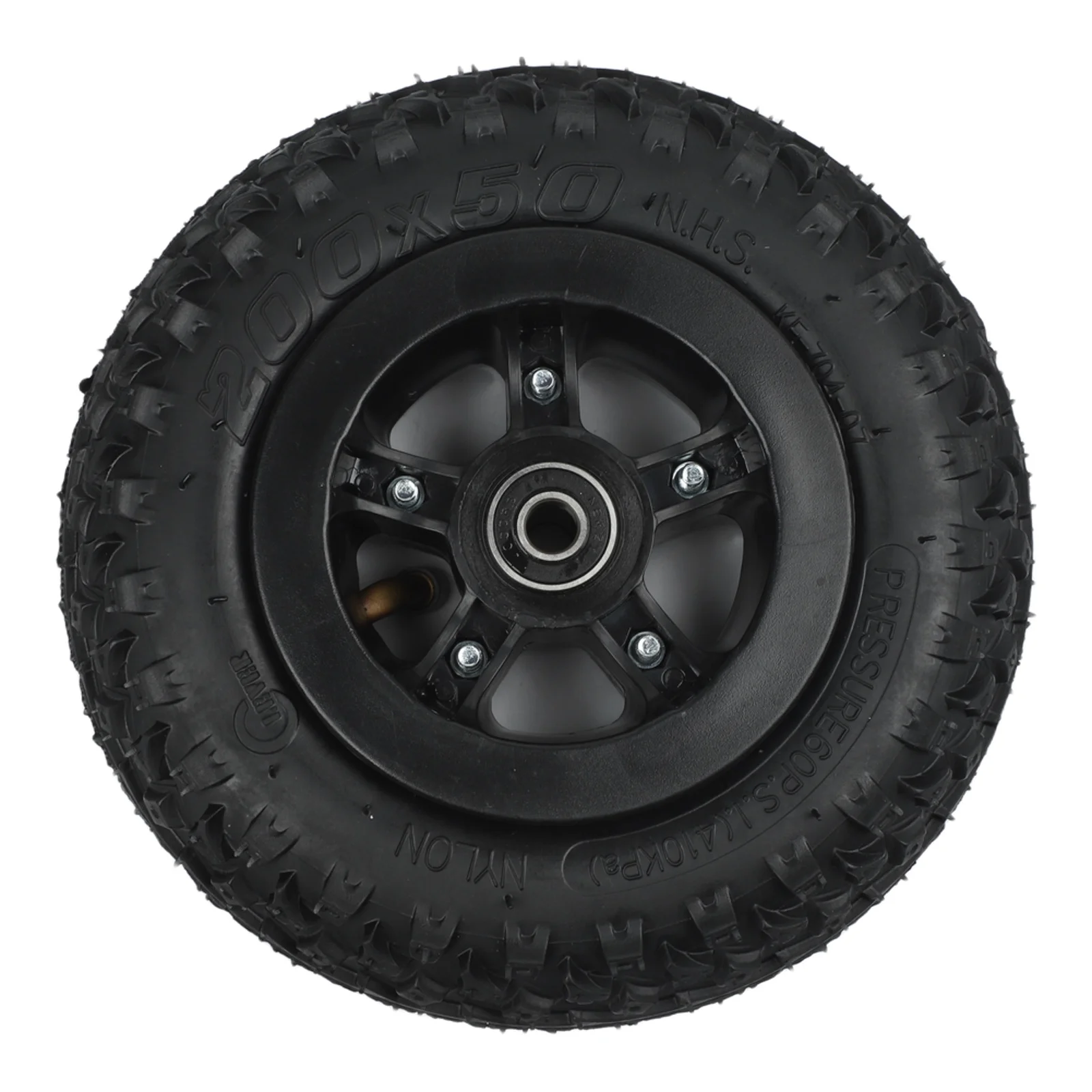Off-road Riding Diameter 200mm 8 Inches Electric Skate Wheel Pneumatic Tire Aluminum Alloy Wheel Hub Rubber Pneumatic Tire