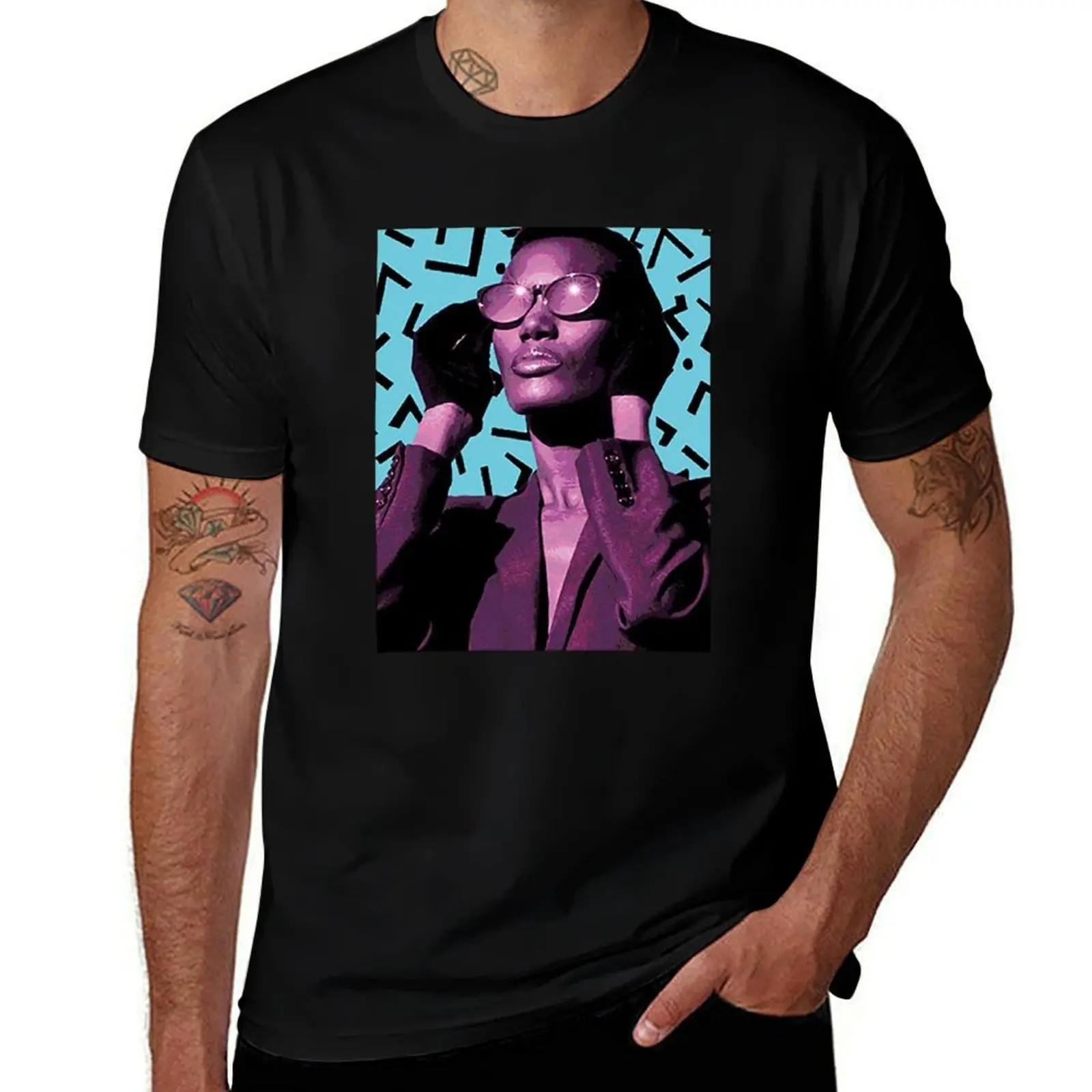 Grace Jones Disco Quen T-Shirt Work Comfort for Men T-Shirt