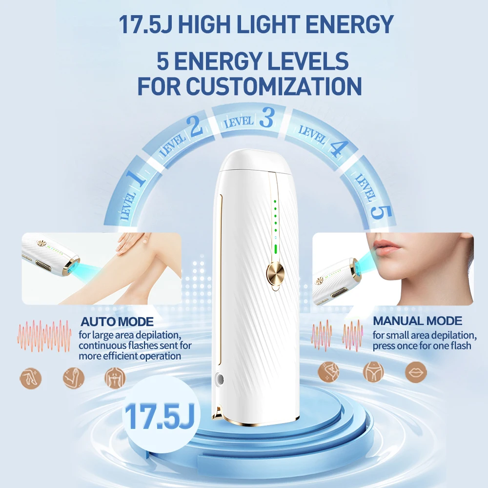 Fast Flash Laser Epilator Sapphire Cool for Women Men lPL Hair Remover for Ladies Cold Laser Hair Removal Free Shipping