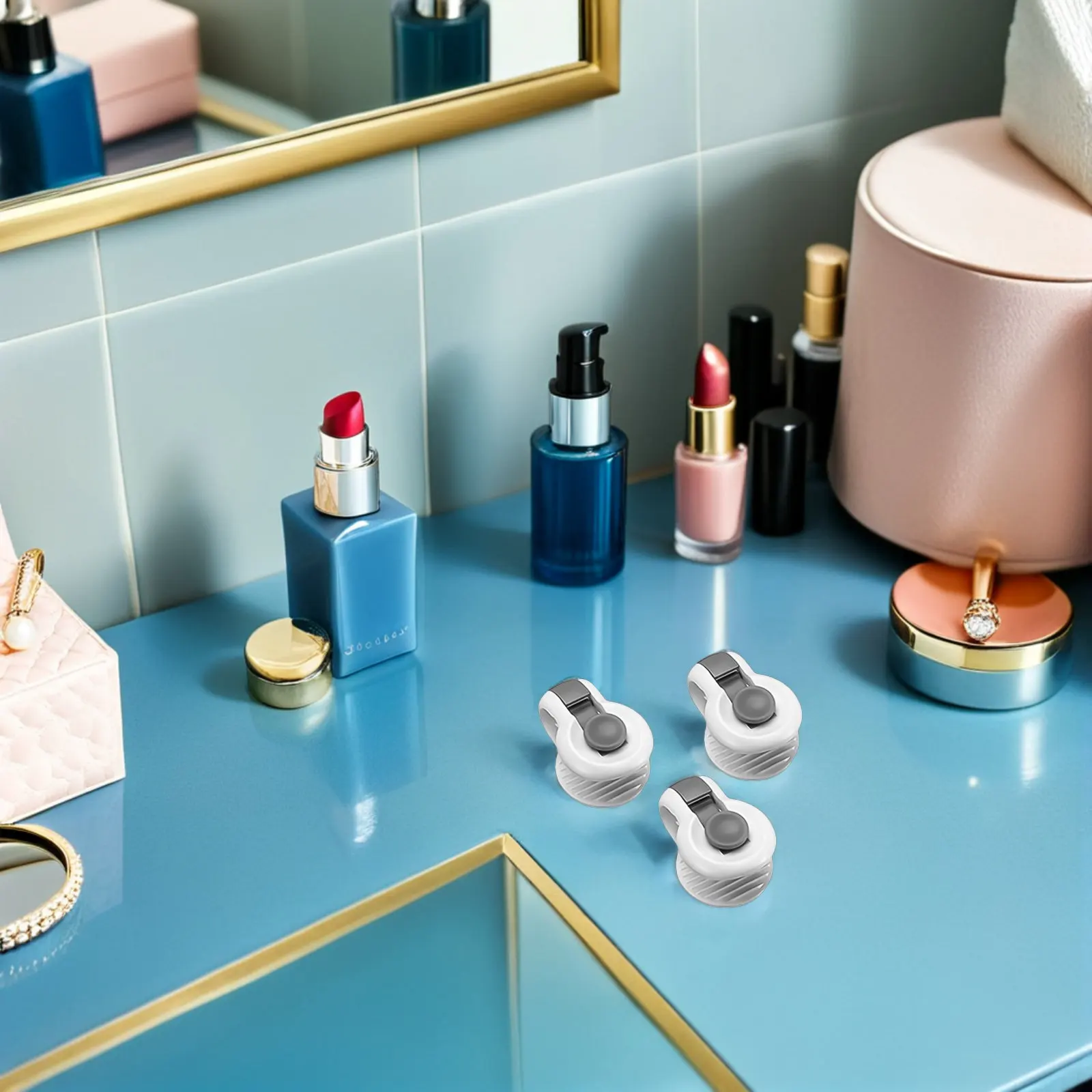 

6Pcs Sturdy Sheet Clips Comforter Fasteners Grey Simple Design for Secure Holding Suitable for Sheets and Tablecloths