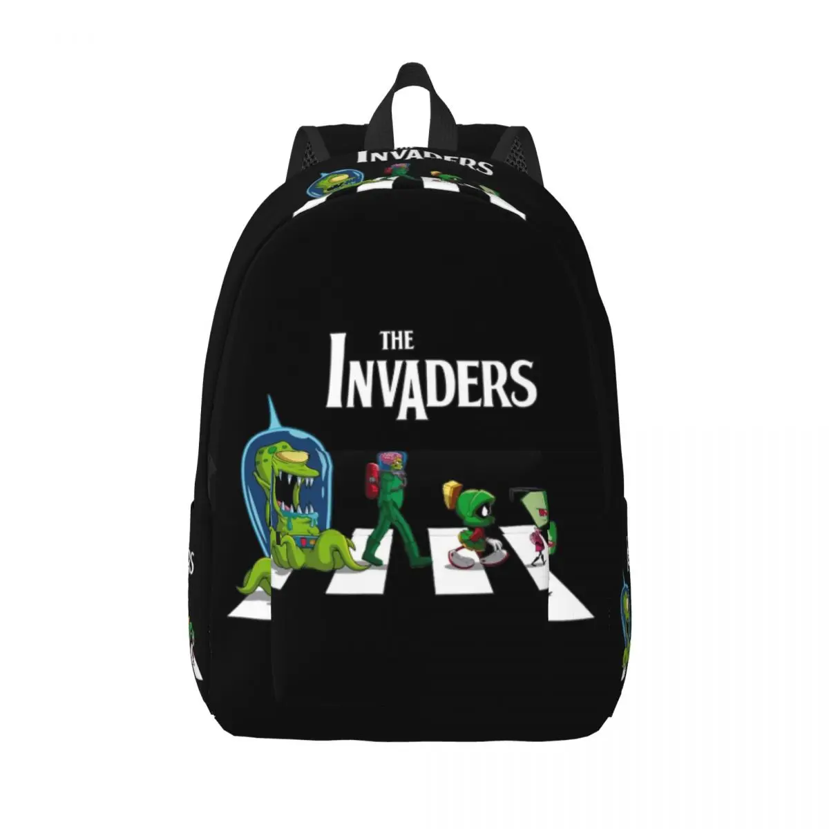 The Invaders Crosswalk Invaders Zims Fashion Backpack Outdoor Student Work Daypack for Men Women College Shoulder Bag