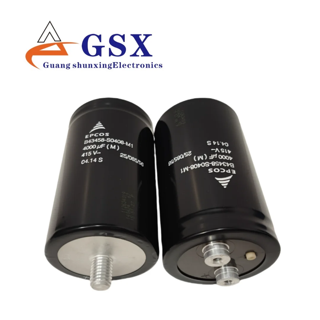 

Original German EPCOS 415V4000UF 65X105 B43458-S0408-M1 with bolt at the tail