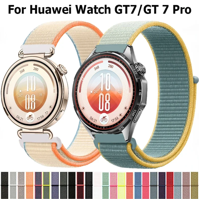18mm 20mm 22mm Nylon-Schlaufenarmband für Huawei Watch GT7 46mm 41mm Sportarmband für Huawei Watch GT7Pro/GT6 5 4 3 42MM 46MM