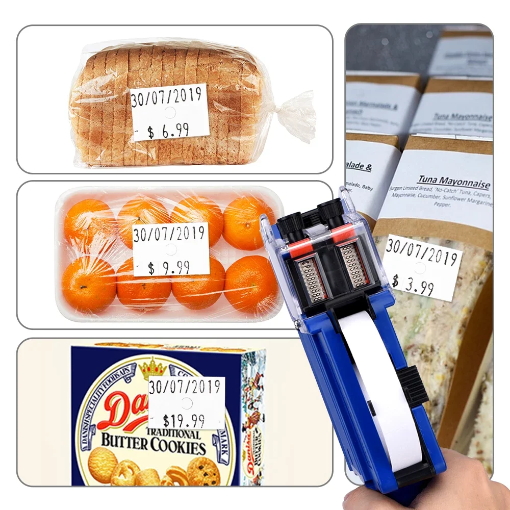 Portable MX6600 Pistora Etiquette Dual Line 10-Digit Price Labeling Machine Gun