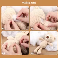 100/200g Polyester Fiber Fill, Stuffing Pillow Filling Stuffing Cushion Filling,Stuffing for Stuffed Animals/DIY Crafts 5