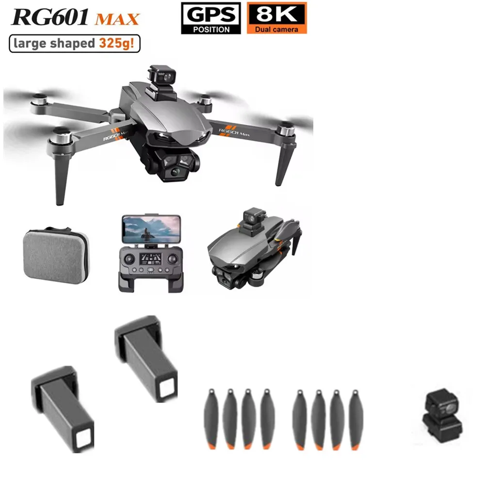 

RG601 MAX Аксессуар для дрона RG601 MAX Аккумуляторы для дрона 7,4 В 3000 мАч Аккумулятор / лопасть пропеллера / Использование для деталей дрона RG601 MAX
