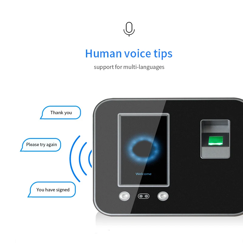 Employee Daily Biometric Face Recognition Fingerprint Access Control Time Attendance Electronic Time Recorder Machine Wifi