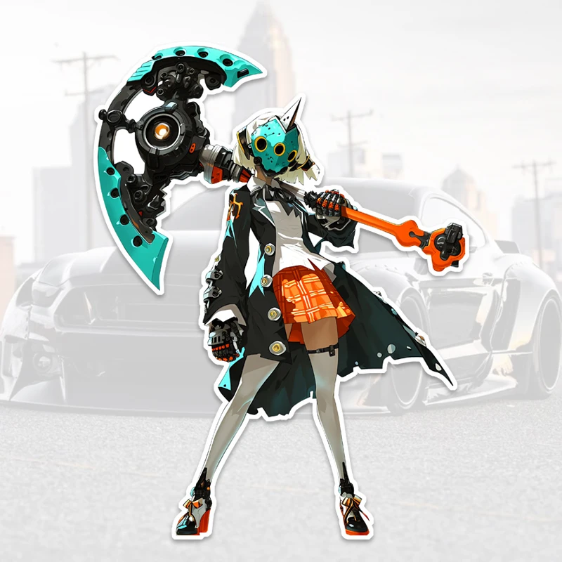 

Cool Anime Girl Car Stickers Personality Cartoon Girl Cute Decal Graffiti Scratch-Proof Windshield Helmet Refrigerator Car Decal