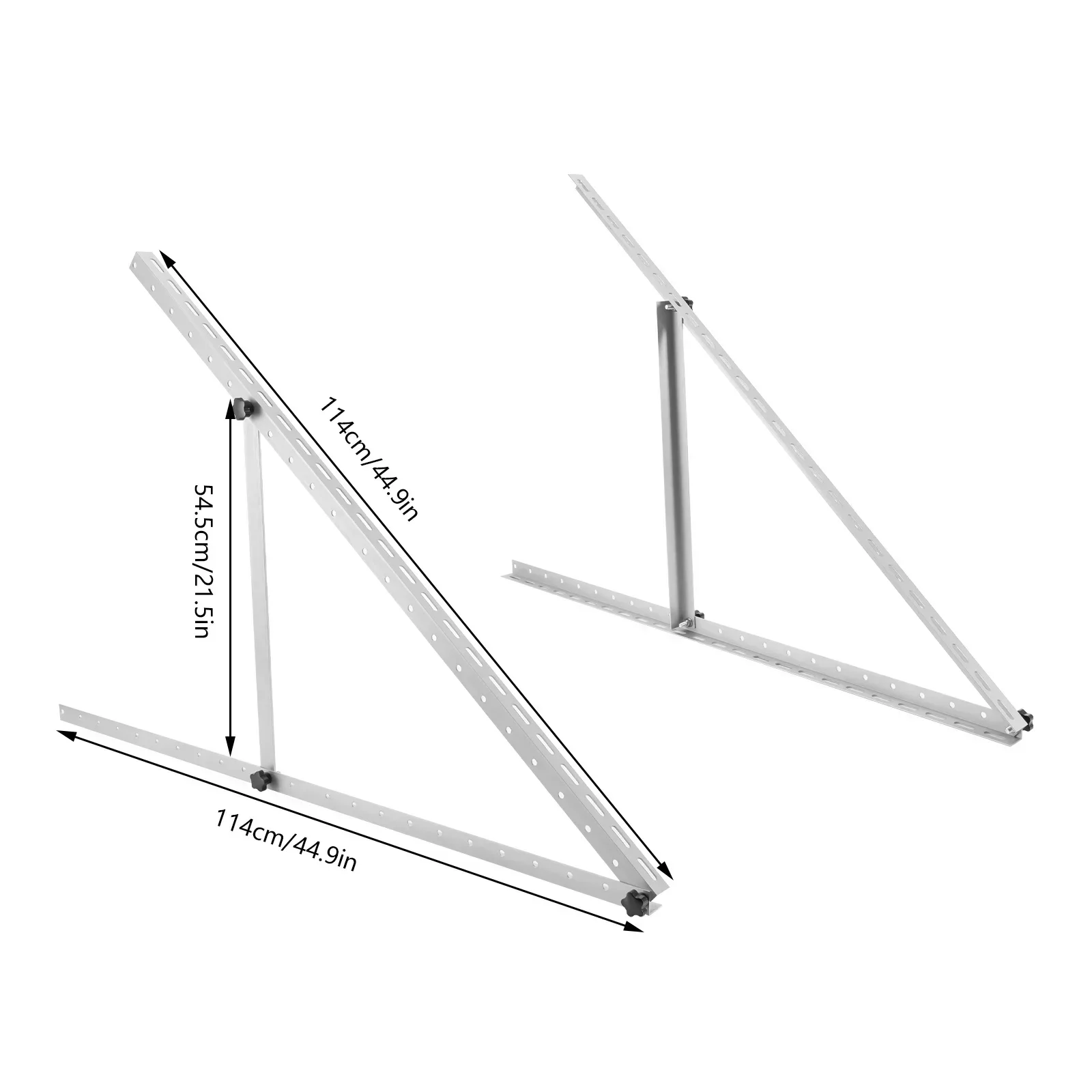 45 inch Adjustable Solar Panel Tilt Mount Brackets For Roof RV Boat Flat Surface