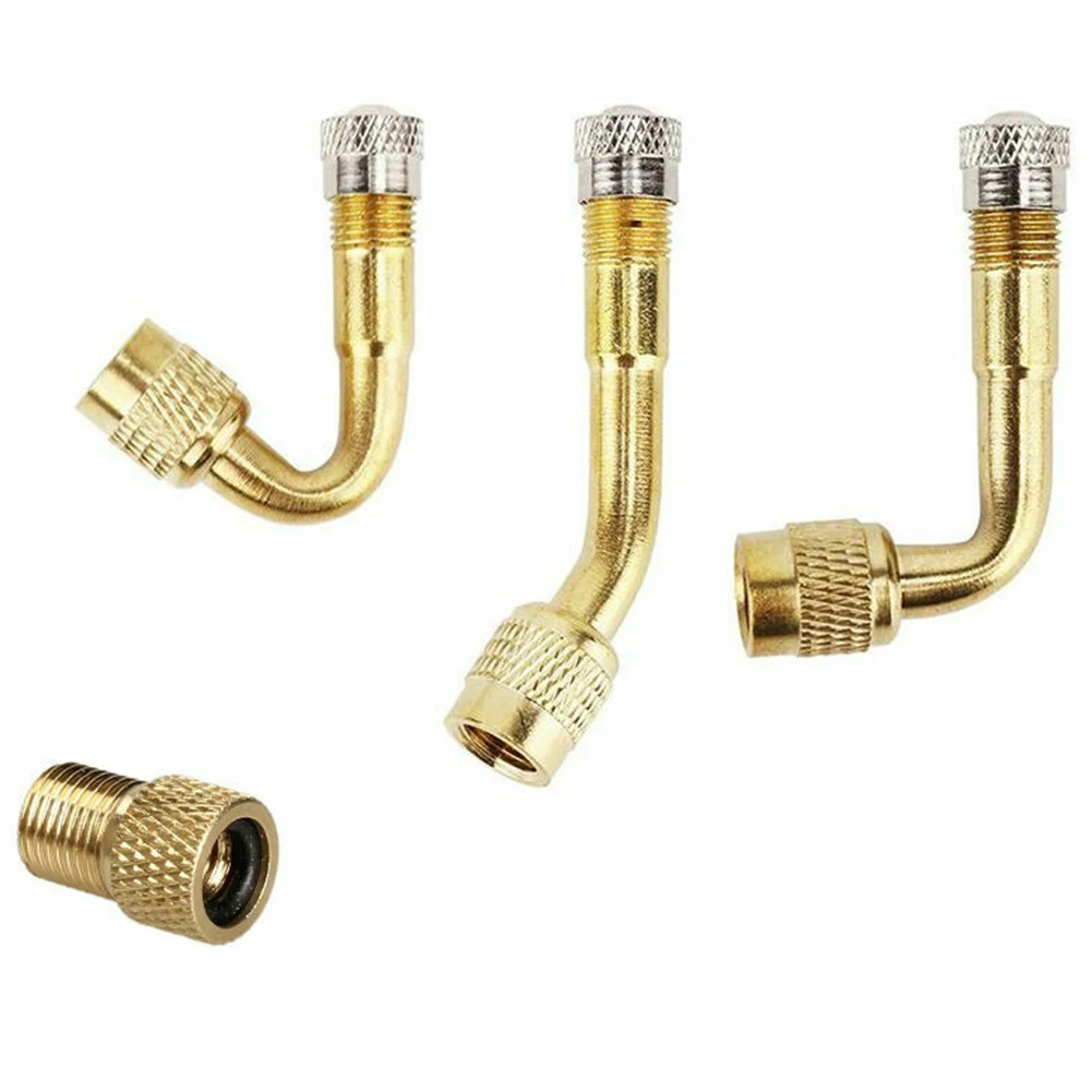 

45/90/135 Degree Motorcycle Angle Bent Valve Adapter Tyre Tube Copper Valve Extension Adapter For Truck Car Bike Accessories