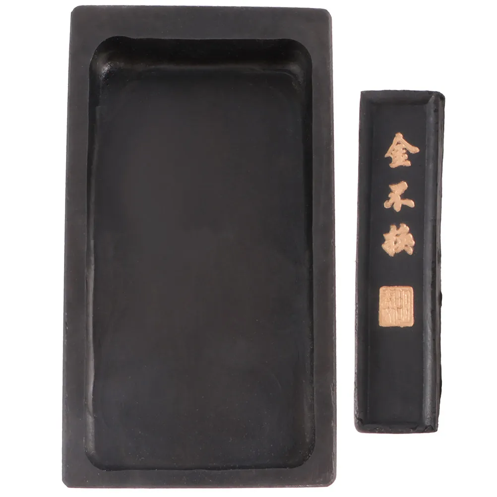

1Set Exquisite Compact Chinese Calligraphy Grinding Inkslab for Writing Painting Students Teachers with Ink
