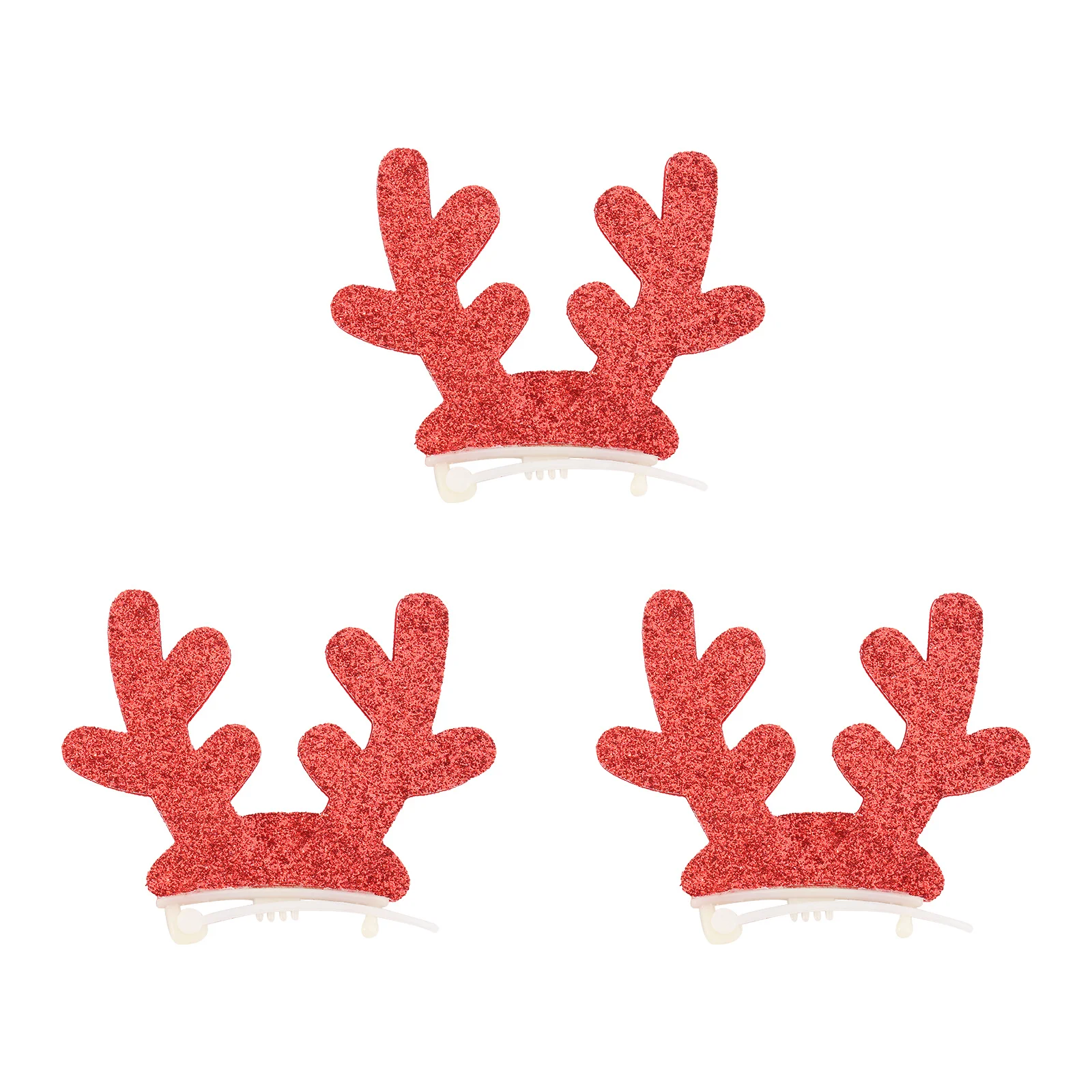 

3Pcs Christmas Pet Hairpin Festive Head Accessory Red Premium Material No Fading Pet Headband Great for Photography Outdoors