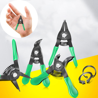 LAOA Taiwan-made 3-inch mini circlip pliers, small gear ring pliers, shaft with palm circlip pliers, straight elbow calipers