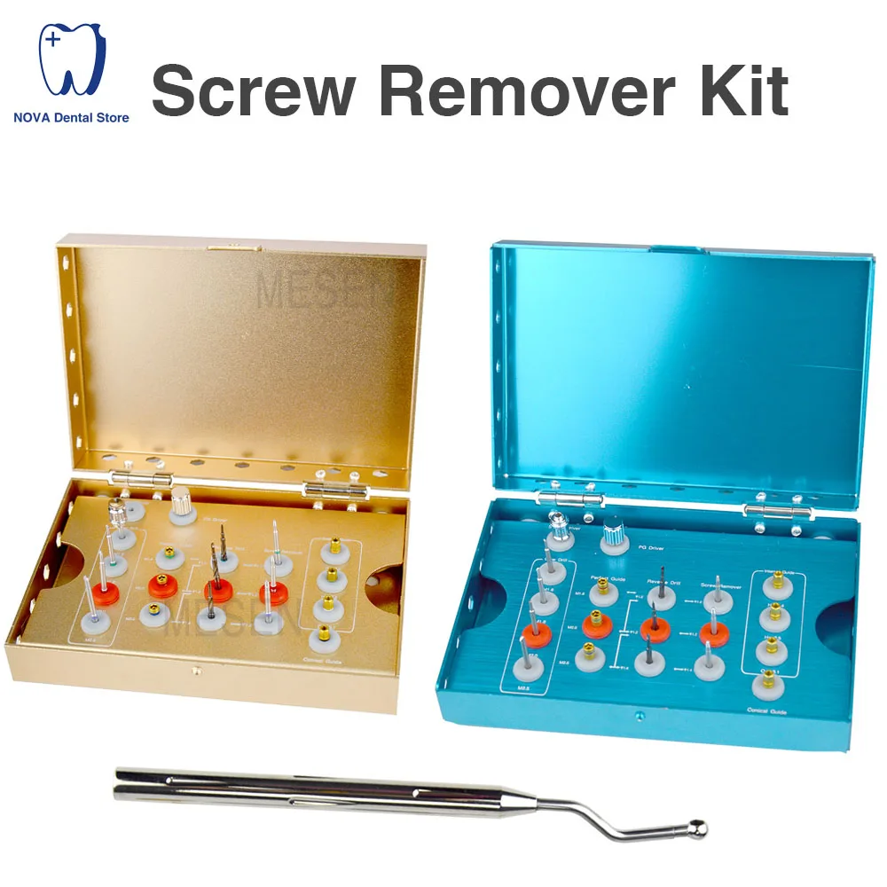 

Universal Implant Prosthetic Kits For Clinic Damaged Screw Extractor Surgical Instrument Dentistry Implant Restoration tool