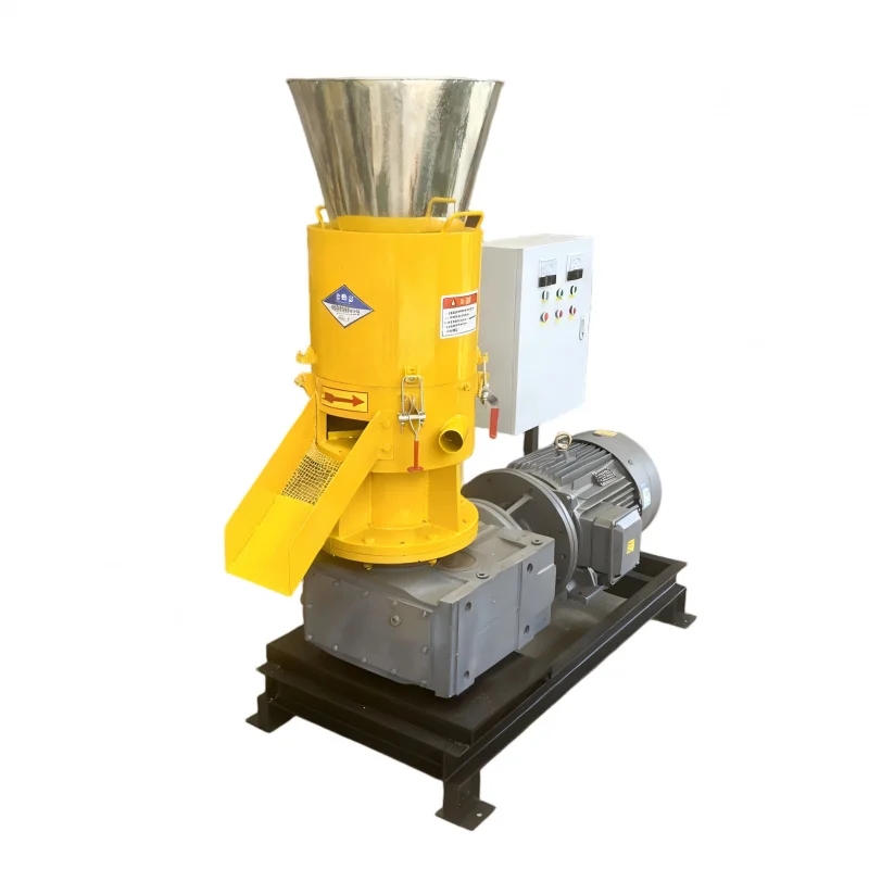 

380V CE Certified High Productivity Biomass Pellet Manganese Steel Die Motor Wood Sawdust Rice Husk Farm