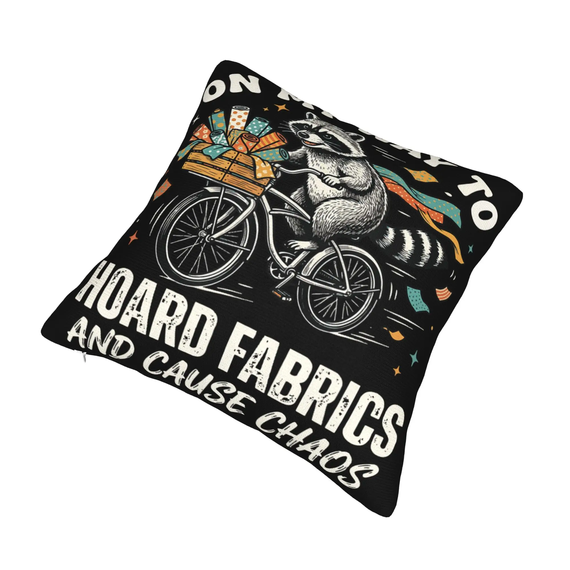 Decorative Pillow Covers On My Way to Hoard Fabrics and Cause Chaos Merch Home  Pillow Case Cover Zippered Multi Size